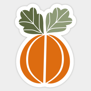 Harvest time - pumpkin for halloween and thanksgiving Sticker